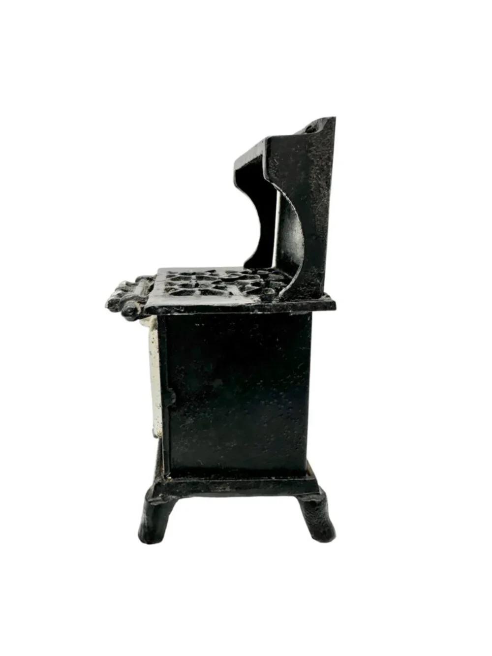 Blue Bird Vintage Cast Iron Toy Stove With Coal Bucket & Shovel 6” H Collectible